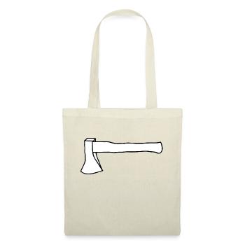 hache - Sac en tissu - nature - Devant