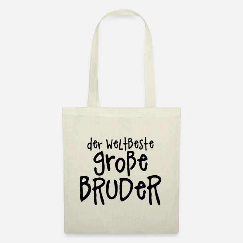 Der weltbeste große Bruder - Stoffbeutel - Natur