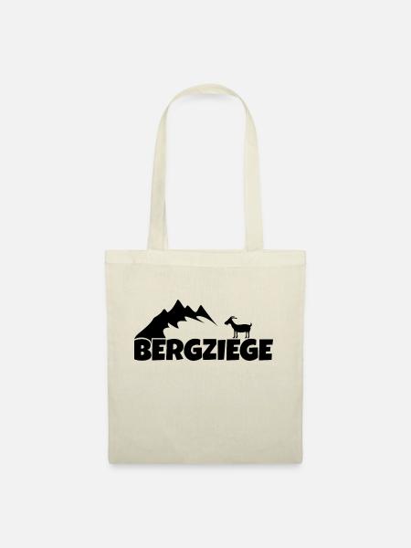 Bergziege Lustig Wandern Erzgebirge - Stoffbeutel - Natur