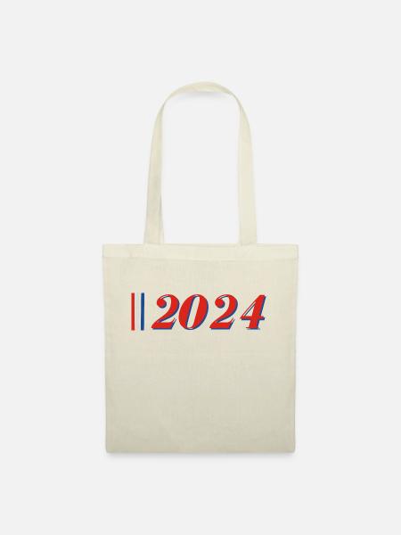 Jahr 2024 - Stoffbeutel - Natur