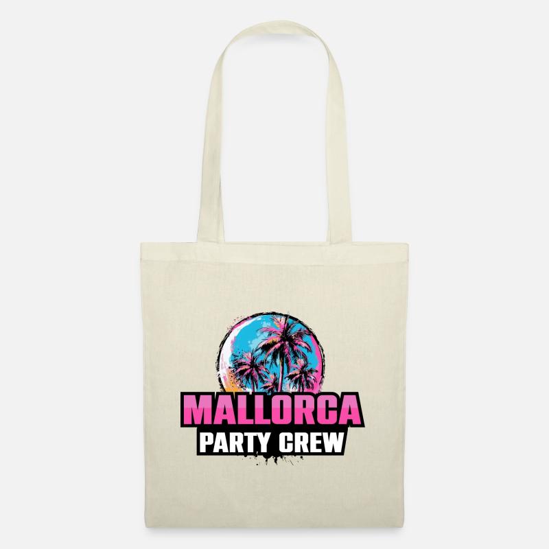 Mallorca Party Crew Urlaub Spruch - Stoffbeutel - Natur