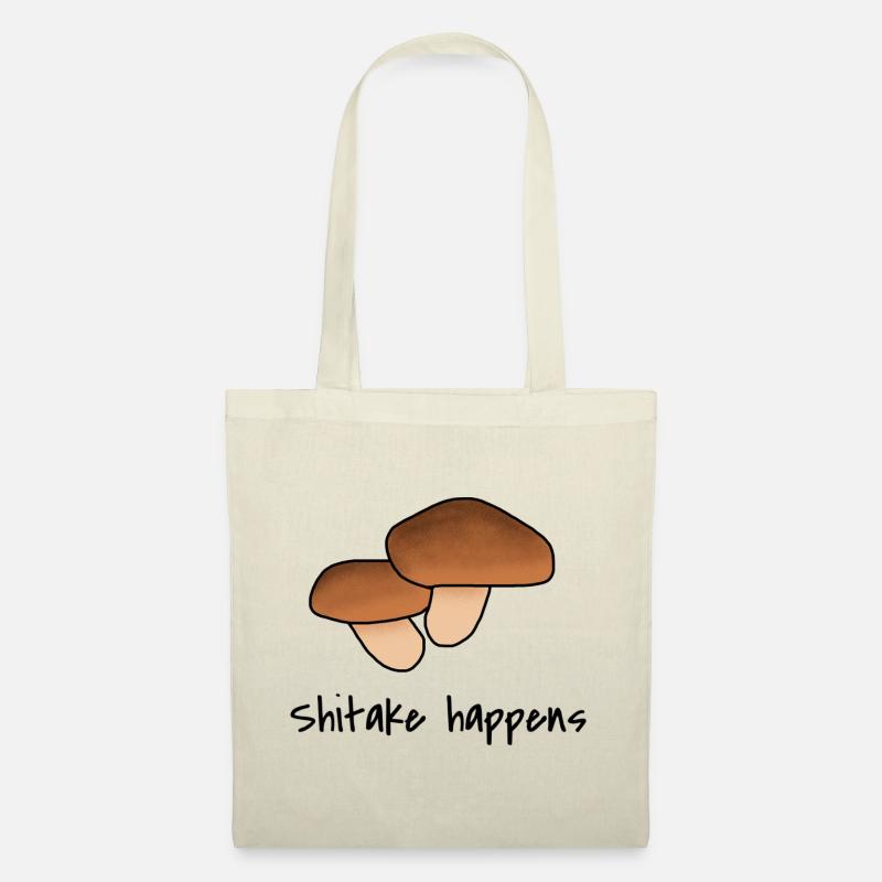 Shitake happens - Stoffbeutel - Natur
