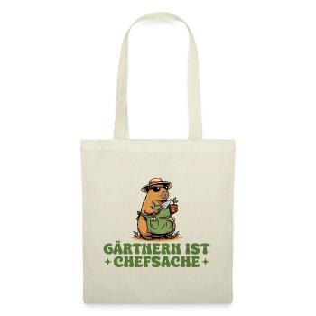 Gärtnern ist Chefsache Hobbygärtner Capybara - Stoffbeutel - Natur - Vorne