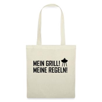 mein grill meine regeln - Stoffbeutel - Natur - Vorne