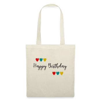 Birthday. HAPPY BIRTHDAY. Happy birthday. - Tote Bag - nature - Front