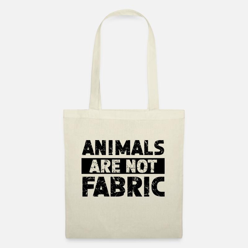 Animals Are Not Fabric - Stoffbeutel - Natur