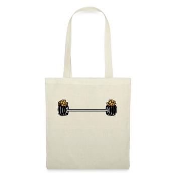 Haltérophilie Français Fries Bodybuilder - Sac en tissu - nature - Devant