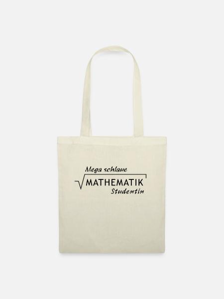 Mathe Studentin - Stoffbeutel - Natur