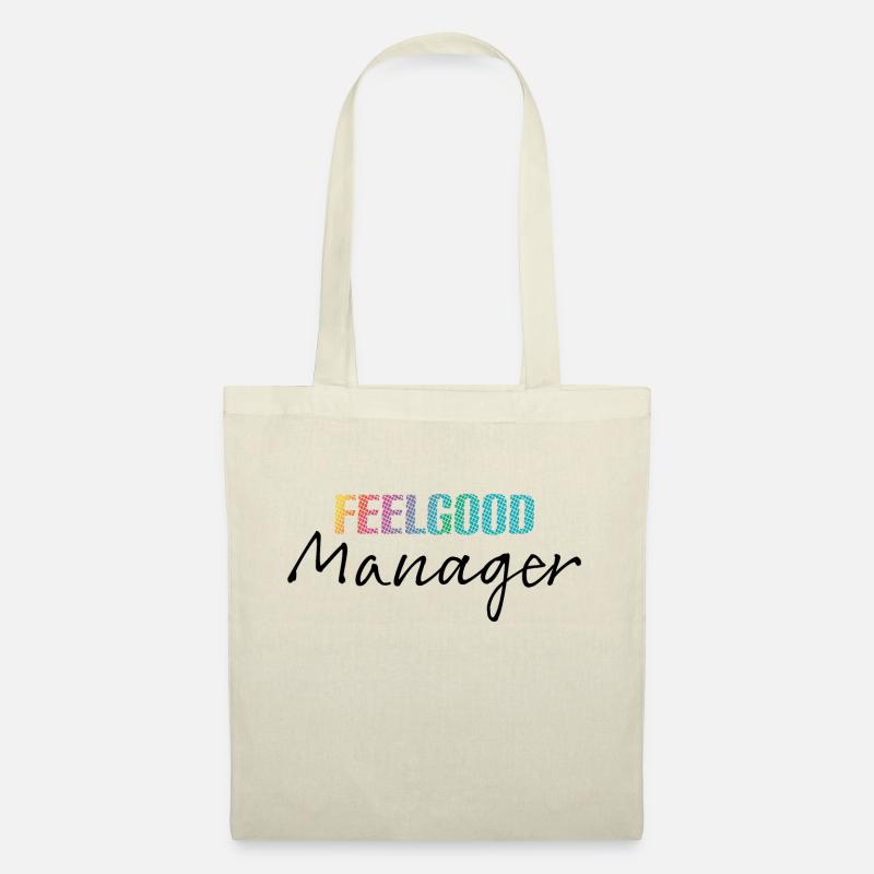 Design Feelgood Manager schwarz bunt - Stoffbeutel - Natur