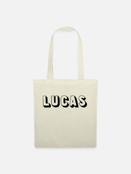 Name - Lucas - Stoffbeutel - Natur