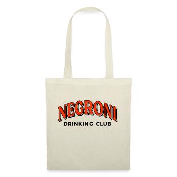 Negroni Drinking Club Schrifzug - Stoffbeutel - Natur - Vorne