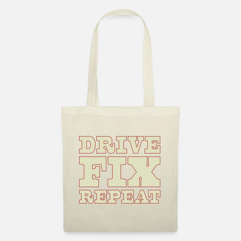 45b_solid_Drive_Fix_Repeat - Tote Bag - nature