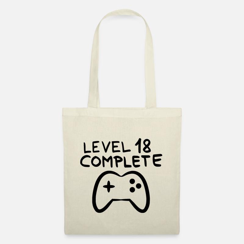 level 18 complete Konsole Controller Gamer - Stoffbeutel - Natur