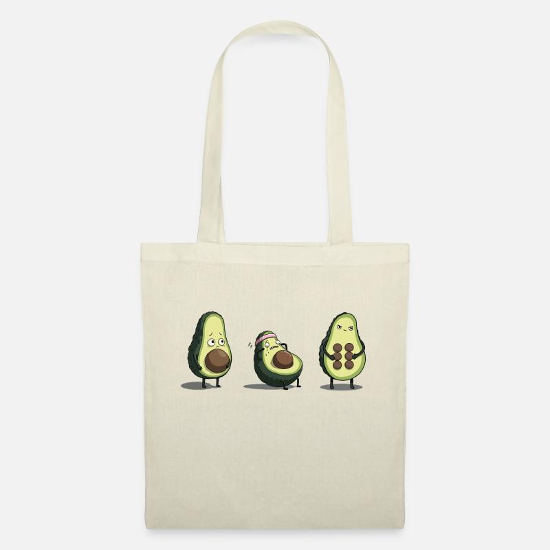 Evolution des Avocado-Körpers - Stoffbeutel - Natur