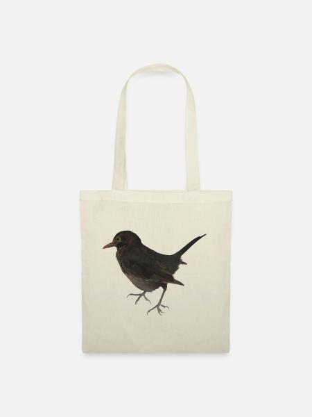 Amsel - Stoffbeutel - Natur