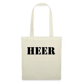 Heer schwarz - Stoffbeutel - Natur - Vorne