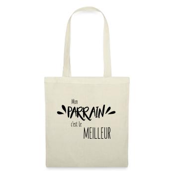 Mon parrain c'est le meilleur - Sac en tissu - nature - Devant