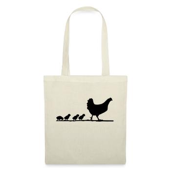 chicken_family__f1 - Sac en tissu - nature - Devant