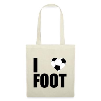 I love foot - Stoffbeutel - Natur - Vorne