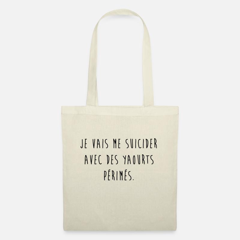 Yaourts périmés - Sac en tissu - nature