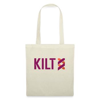 KILT Krypto Credentials for Web 3.0 Blockchain BTC - Stoffbeutel - Natur - Vorne