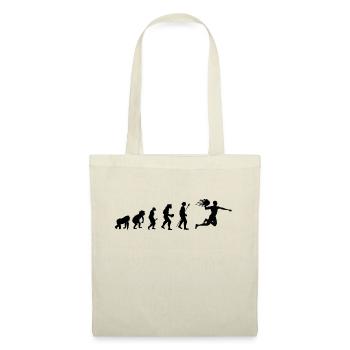 Handball Evolution Geschenkidee - Stoffbeutel - Natur - Vorne