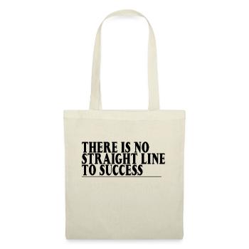 There Is No Straight Line To Success 3 - Stoffbeutel - Natur - Vorne