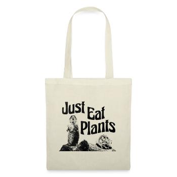 Just Eat Plants | sweet vegan shirt - Tote Bag - nature - Front
