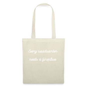 badge cool gift carpenter plumber quote arborists - Stoffbeutel - Natur - Vorne
