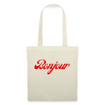 Bonjour idée cadeau - Sac en tissu - nature - Devant