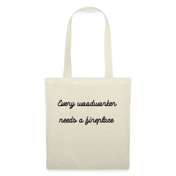 lumber forestry funny craftsmen design joke - Stoffbeutel - Natur - Vorne