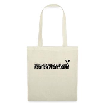 vegetarier - Stoffbeutel - Natur - Vorne
