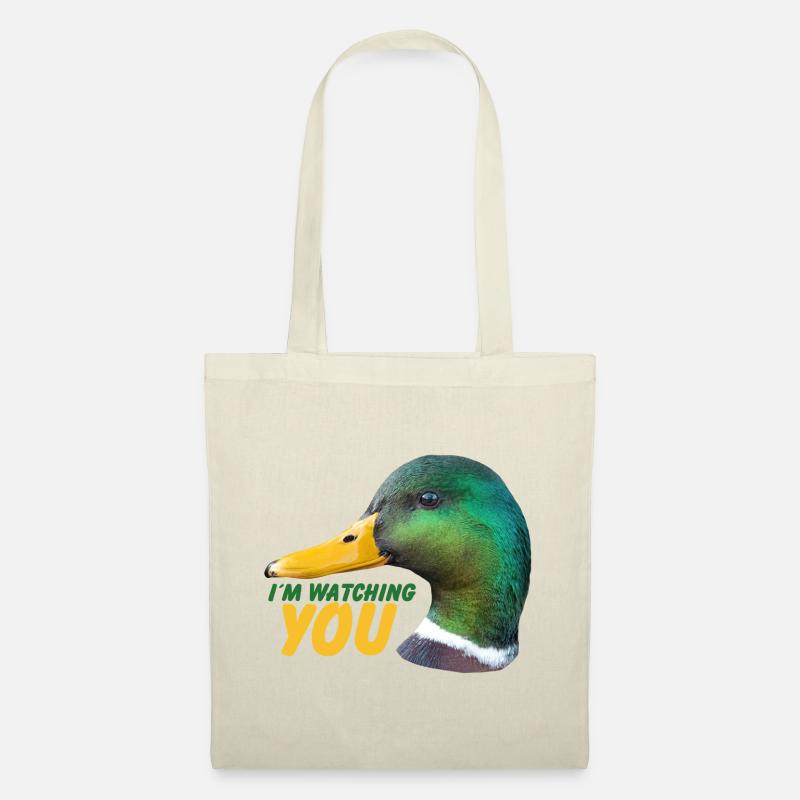 Ente - Ich beobachte Dich - Stoffbeutel - Natur
