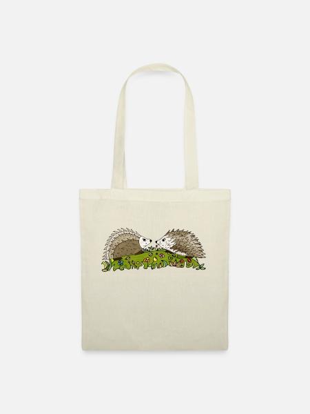 Hérissons - Sac en tissu - nature