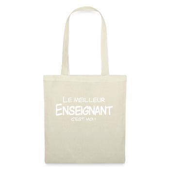 Le meilleur Enseignant c'est moi - Sac en tissu - nature - Devant
