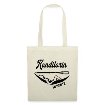 Konditorin Rente Rentnerin Patissiere Konditorei - Stoffbeutel - Natur - Vorne