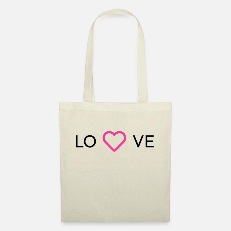 Love is centered - Stoffbeutel - Natur