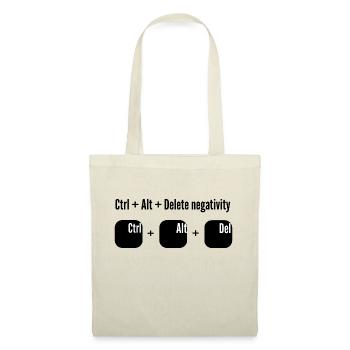 Ctrl Alt Delete negativity - Tote Bag - nature - Front
