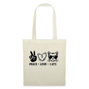 Peace Love Cats - Tote Bag - nature - Front