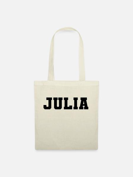 Name - Julia - Stoffbeutel - Natur