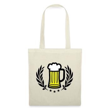 Alcool symbole de la bière - Sac en tissu - nature - Devant