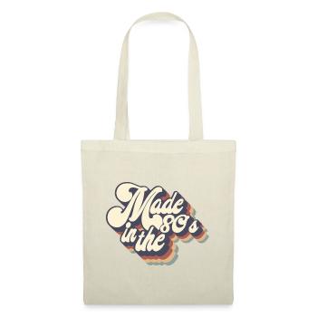 Fabriqué dans les années 80 Rétro Drôle Vintage - Sac en tissu - nature - Devant
