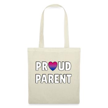 Fier parent Bi Flag - Sac en tissu - nature - Devant