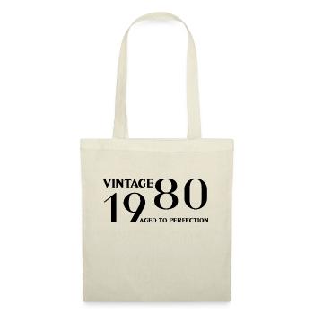 Vintage 1980 aged to perfection - Tote Bag - nature - Front