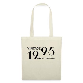 Vintage 1995 aged to perfection - Sac en tissu - nature - Devant