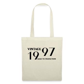 Vintage 1997 aged to perfection - Sac en tissu - nature - Devant