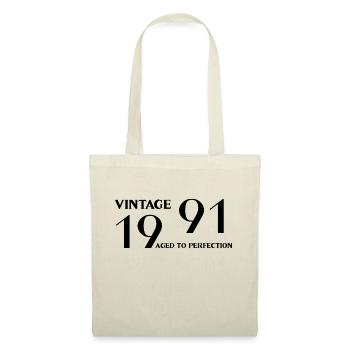 Vintage 1991 aged to perfection - Sac en tissu - nature - Devant
