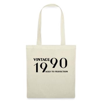 Vintage 1990 aged to perfection - Sac en tissu - nature - Devant
