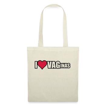 I Love VAGinas - Stoffbeutel - Natur - Vorne