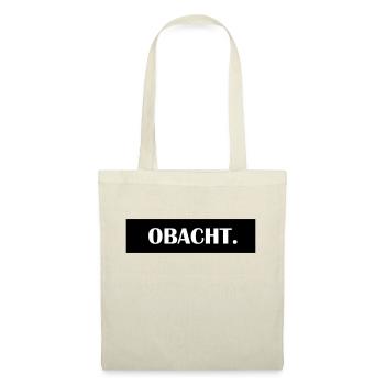 obacht - Stoffbeutel - Natur - Vorne